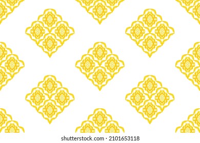 Moroccan baroque rococo pattern design. Aztec fabric carpet mandala ornament boho chevron textile decoration wallpaper decoration. Tribal turkey African Indian traditional  vector illustration .