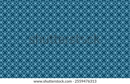 Moroccan blue color tile pattern