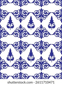 Moroccan blue colore texture pattern design