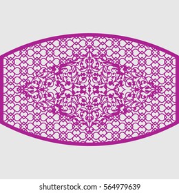 Moroccan floral style geometric pattern