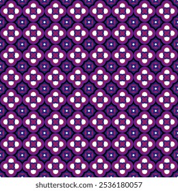 Moroccan geometric seamless pattern in purple for wall paper or ceramic 