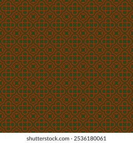Modelo inconsútil geométrico marroquí en rojo y verde, para el papel de pared o la cerámica 