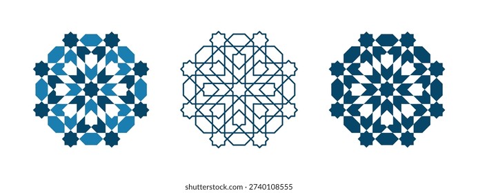 Moroccan Geometric Tile Pattern Seamless Islamic Mosaic Background