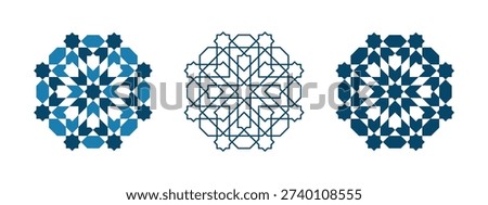 Moroccan Geometric Tile Pattern Seamless Islamic Mosaic Background
