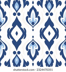 Moroccan ikat pattern ethnic beautiful background art. Folk embroidery textile fashion seamless pattern. Design for background, wallpaper, fabric, clothing, textile, carpet, batik, embroidery.