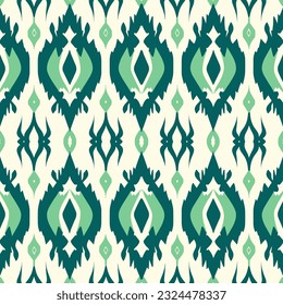 Moroccan ikat pattern ethnic beautiful background art. Folk embroidery textile fashion seamless pattern. Design for background, wallpaper, fabric, clothing, textile, carpet, batik, embroidery.