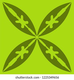 The Moroccan mural decorative design art symbol