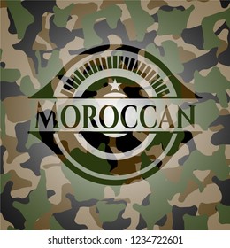 Moroccan on camo texture