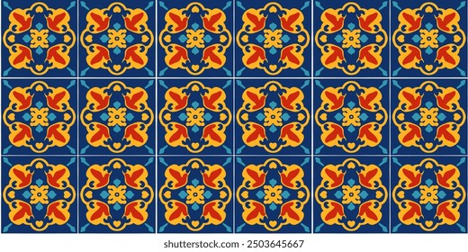 Textura marroquí del azulejo del ornamento, en estilo oriental