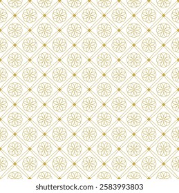 Moroccan ornament vector seamless pattern. Background illustration for Islamic culture events. Ramadan Kareem, Eid Mubarak. For printing and packaging and other purpose. Gold brown color