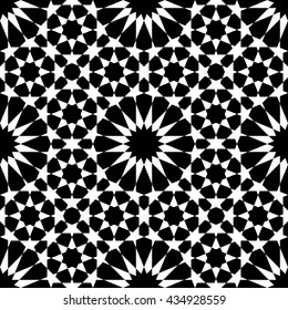 Moroccan pattern as seamless mosaic. Vector illustration