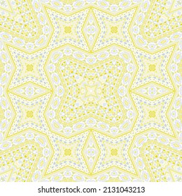 Moroccan repeating ornament vector design. Traditional geometric background. Scarf print in ethnic style. Patchwork motifs in mexican style.