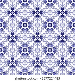 Moroccan Seamless Pattern Arabesque blue, white. Moroccan azulejo pattern, majolica tile,Talavera, Damask, marrakech. Portuguese, dutch azulejo tile pattern floral, Mediterranean ceramic, patchwork