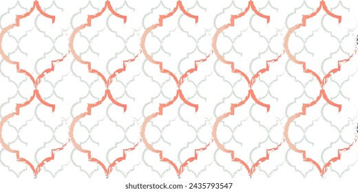 Patrón sin costuras marroquí. Adorno de acuarela de mosaico árabe. Antecedentes Musulmanes De Eid Mubarak. Ramadan Kareem Ilustración islámica. Mezquita turca en forma de ventana.