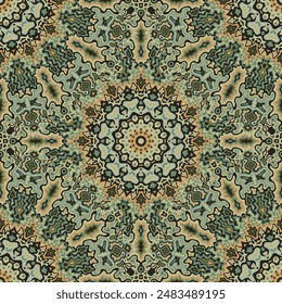 Marokkanisches nahtloses Muster ethnischen Designs. Badezimmerfliesen-Ornament wiederholtes quadratisches Motiv. Portugiesische Handwerkskulisse. Kreative Textur ethnische nahtlose Muster. Bodenbelag künstlerischen Patch.