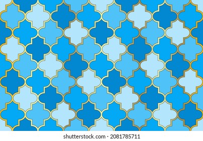 Patrón marrón. Mosaico Mubarak iraní. Tender Patrón Marroquí Sin Marea. 1001 Noche árabe. Motif de la ventana de la mezquita. Tradicional fondo de farolillos musulmanes. Patrón elegante de Ramadan Kareem.