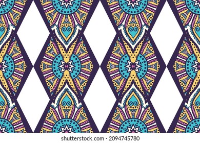 Moroccan seamless pattern mandala design