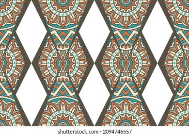 Moroccan seamless pattern mandala design