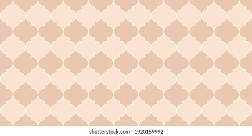 Moroccan Seamless Pattern Ramadan Kareem Muslim Decoration. Moroccan Seamless Mosaic Design. Persian Mosque Window Tile. Eid Mubarak Islam Illustration. Ramadan Traditional Golden Mosque Shape.