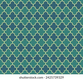 Moroccan Seamless Pattern. Ramadan Kareem Noble Pattern. Traditional Islamic Lantern Ornament. Iranian Mubarak Mosaic. 1001 Night Arabesque. Elegant Moroccan Seamless Pattern. Mosque Window Design.