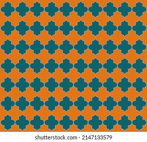 Moroccan Seamless Pattern. Tender Moroccan Seamless Pattern. Ramadan Kareem Elegant Design. Mosque Window Pattern. Traditional Islamic Lantern Background. Persian Mubarak Mosaic. 1001 Night Arabesque.
