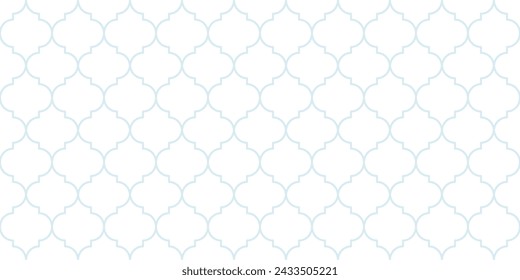 Moroccan Seamless Pattern. Turkish Mosque Window Shape. Arabic Mosaic Golden Background. Eid Mubarak Muslim Ornament. Ramadan Kareem Islamic Illustration