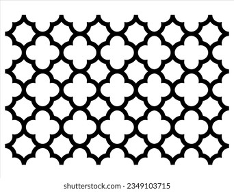 Moroccan silhouette vector art on white background