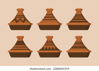 Moroccan steam food tajine design icon vector illustration