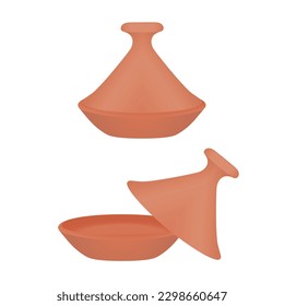 Moroccan steam food tajine design icon vector modern illustration