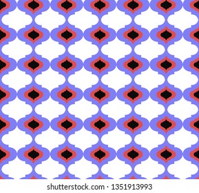 moroccan style mosaic seamless pattern