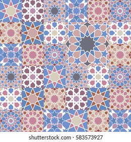 Moroccan style mosaic tile background