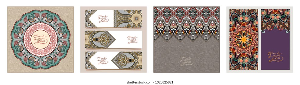 Moroccan template with place for your text, you can be used for invitation card, postcard, web design, decoration for bag, clothes, fabric design, book cover, vector illustration