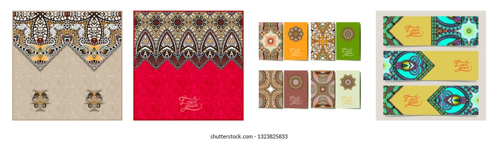 Moroccan template with place for your text, you can be used for invitation card, postcard, web design, decoration for bag, clothes, fabric design, book cover, vector illustration