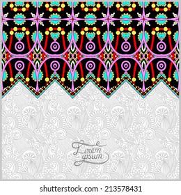moroccan template with place for your text, you can be used for invitation card, postcard, web design, decoration for bag, clothes, fabric design, book cover, vector illustration