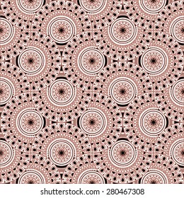 Moroccan tile pattern with rose gold theme. 