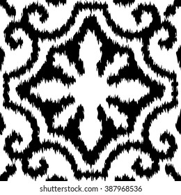 Moroccan tile tribal fabric pattern seamless vector background tile