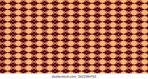 Moroccan Tile-Inspired Seamless Background in Warm Earth Tones