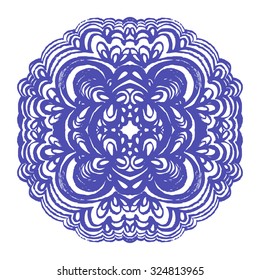 Moroccan tiles ornaments in blue and white colors. Can be used for wallpaper, textile and pattern fills, different surfaces, background of web site pages.