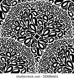 Moroccan tiles ornaments in blue and white colors. Wallpaper seamless pattern. Can be used for wallpaper, textile and pattern fills, different surfaces, background of web site pages.