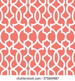 Moroccan trellis pattern seamless vector background tile
