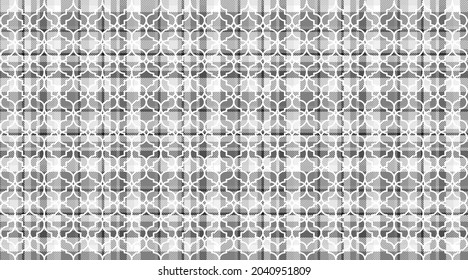 Moroccan trellis Patterns of Plaid Checkered Fabric backgrond.EPS 10 Vector high solution illustration background.