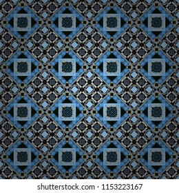 Moroccan, Turkish, Indian modern floor tiles in pink, violet and beige colors. Seamless vector background pattern.