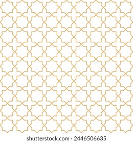 Moroccan Turkish seamless arabic pattern background. Ramadan mubarak muslim traditional islamic pattern. Gold blue geometric circular ornamental arabic symbol vector