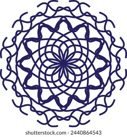 Moroccan vector openwork mandala design in recatangle DL format, inspired by the old carved