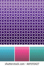 Moroccan weave pattern set in vector format.