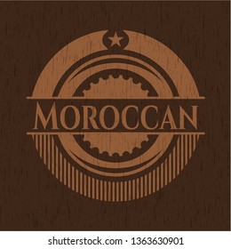 Moroccan wood emblem