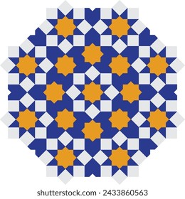 Moroccan zellij art design, Fez
