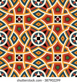 Morocco Antique Seamless Pattern. Traditional Arabic Design. Islamic Background.