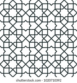 Marrocos árabe padrão sem emenda. Fundo de design islâmico tradicional.