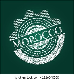 Morocco chalk emblem